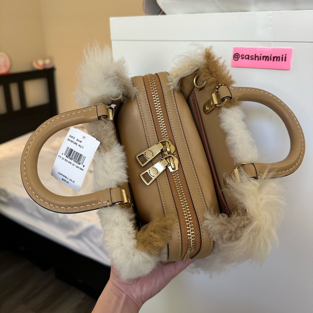 NWT Coach Shearling Rogue 20
Patchwork - Natural … - image 3